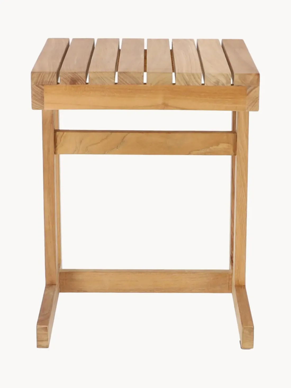 Mesa auxiliar de jardín de madera de teca Cero, 45 cm