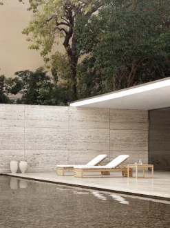 Mesa auxiliar de jardín plegable de madera de teca BK16