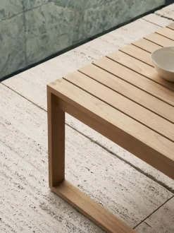 Mesa auxiliar de jardín plegable de madera de teca BK16