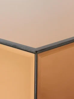 Mesa de centro artesanal de cristal de espejo Mirror, 80 cm