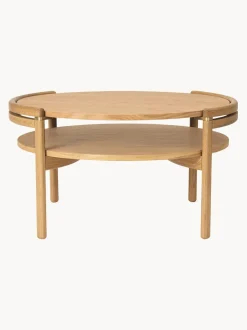 Mesa de centro artesanal de madera de roble RF1905