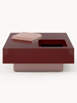 Mesa de centro cuadrada con espacio de almacenamiento Alessa