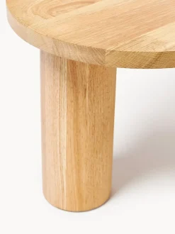 Mesa de centro de forma orgánica de madera de roble Didi
