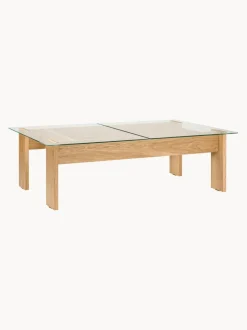 Mesa de centro de madera de roble Naiko