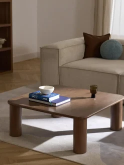 Mesa de centro de madera de roble Didi
