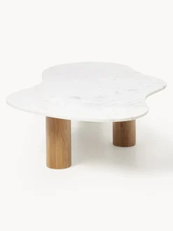 Mesa de centro de mármol con forma orgánica Naruto