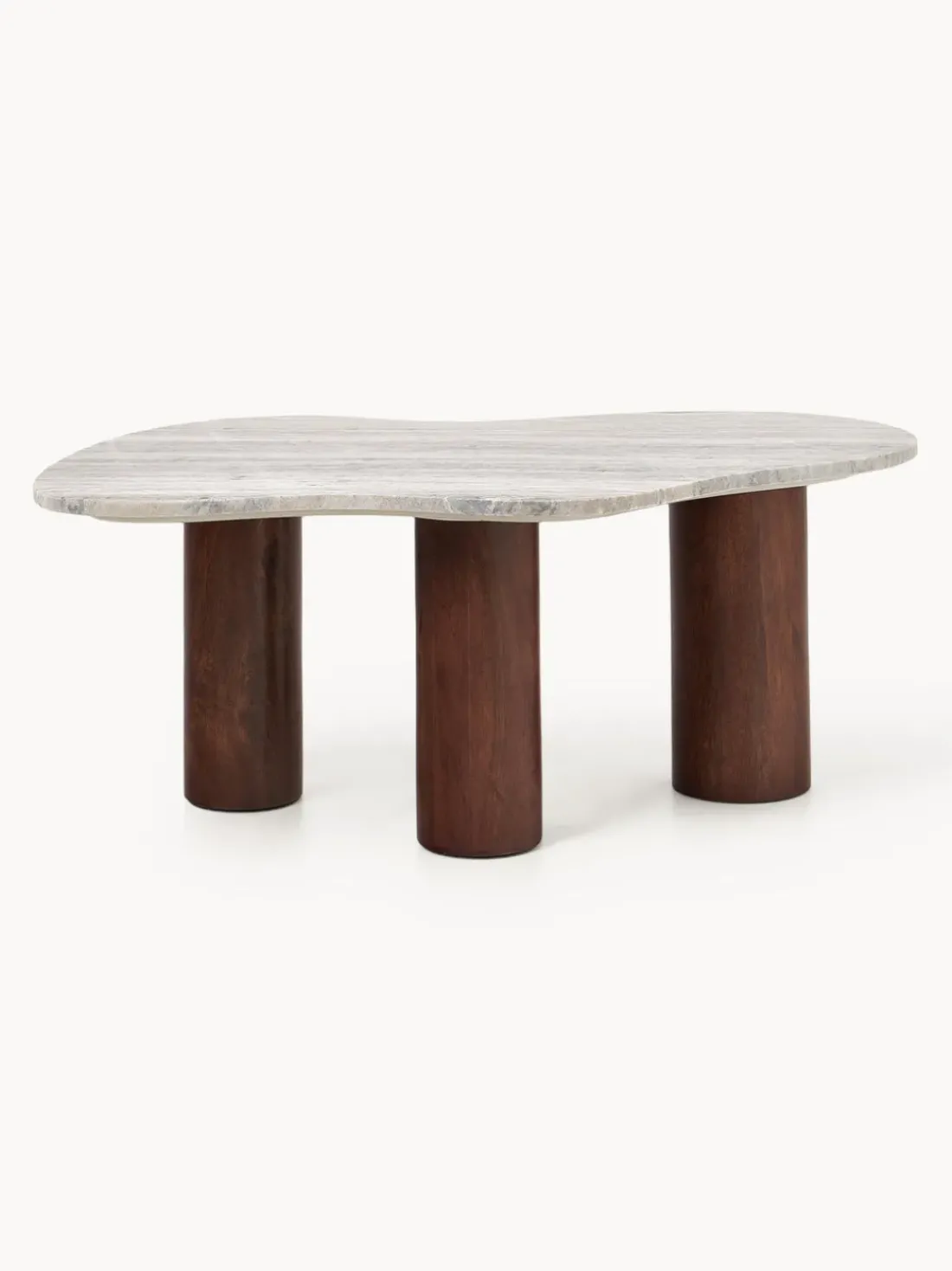 Mesa de centro de mármol con forma orgánica Naruto, pequeña