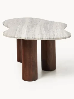 Mesa de centro de mármol con forma orgánica Naruto, pequeña