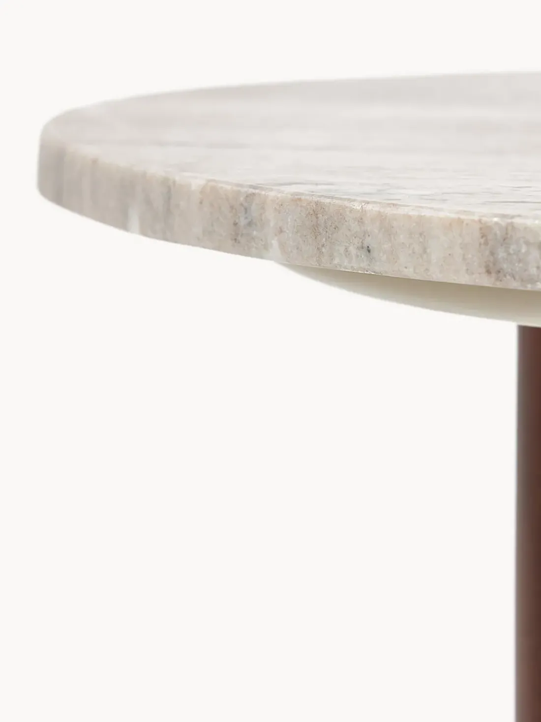 Mesa de centro de mármol con forma orgánica Naruto, pequeña