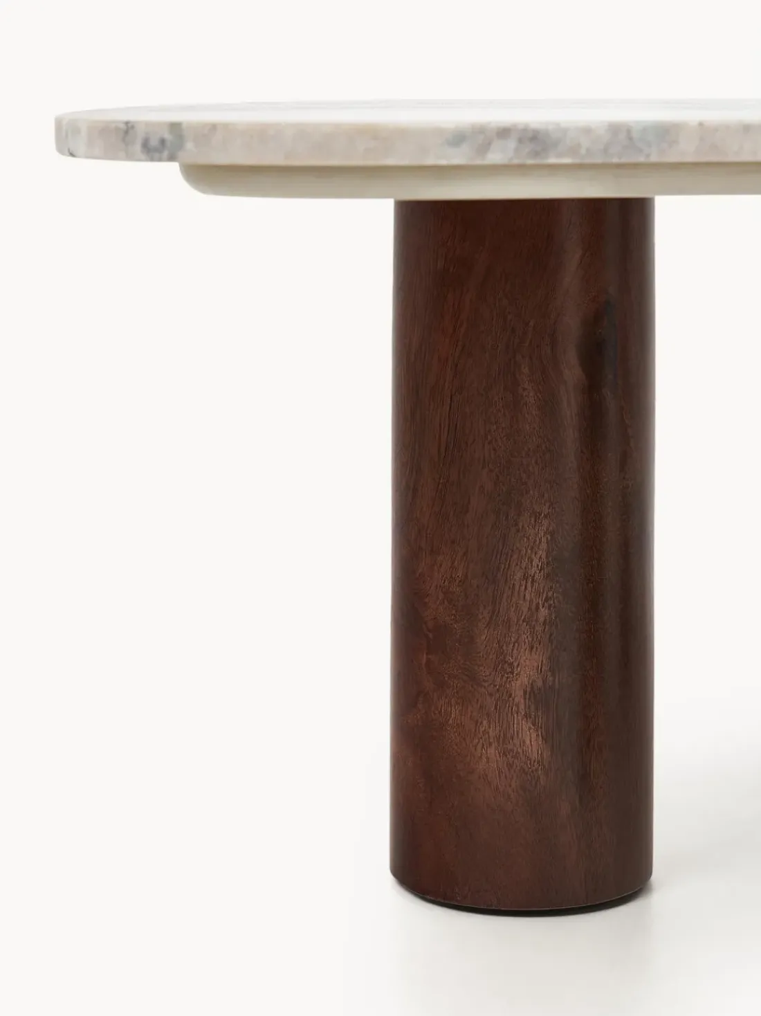 Mesa de centro de mármol con forma orgánica Naruto, pequeña