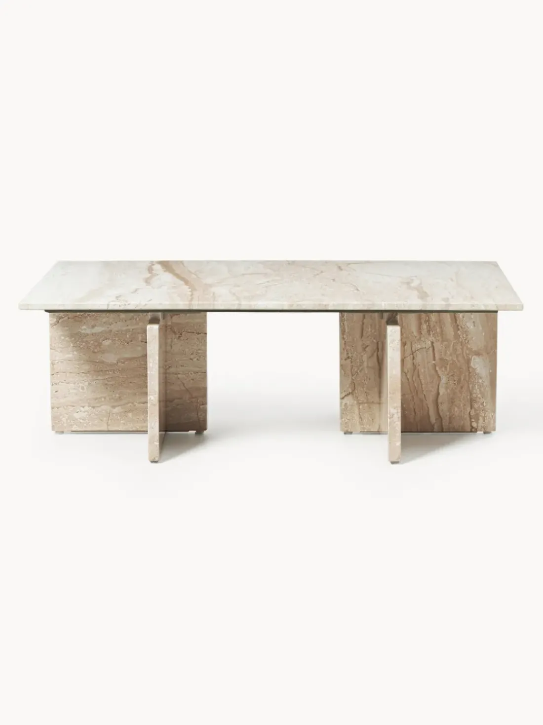 Mesa de centro de travertino Marisa