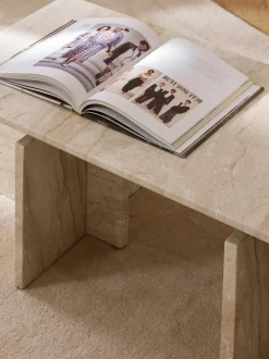 Mesa de centro de travertino Marisa