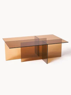 Mesa de centro de vidrio Anouk, 102 cm