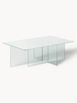 Mesa de centro de vidrio Anouk, 102 cm