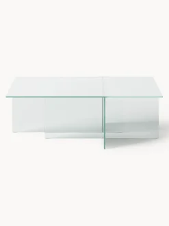 Mesa de centro de vidrio Anouk, 102 cm