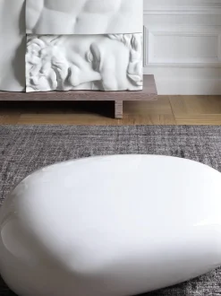 Mesa de centro de vidrio con forma orgánica Koishi