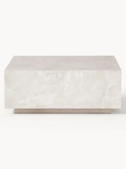Mesa de centro en look travertino Lesley