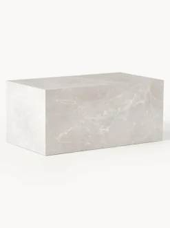 Mesa de centro en look travertino Lesley
