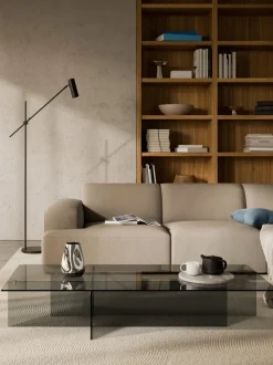 Mesa de centro grande de vidrio Anouk, 160 cm