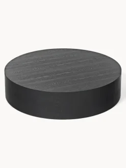 Mesa de centro grande redonda de madera Dan