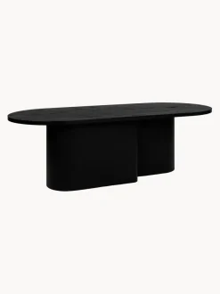 Mesa de centro ovalada de madera Looi