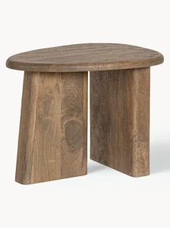 Mesa de centro ovalada de madera de mango Zacatecas