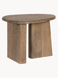 Mesa de centro ovalada de madera de mango Zacatecas