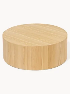 Mesa de centro redonda de madera Dan