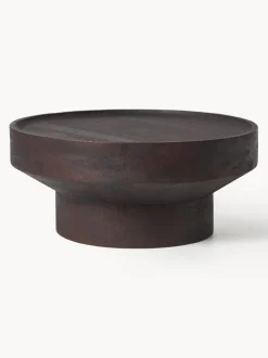 Mesa de centro redonda de madera de mango Benno