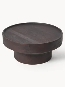 Mesa de centro redonda de madera de mango Benno