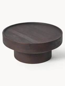 Mesa de centro redonda de madera de mango Benno