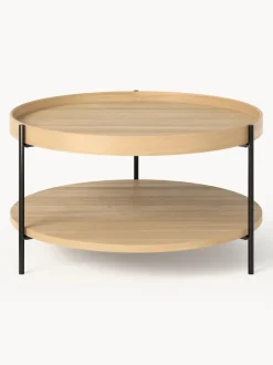 Mesa de centro redonda de madera Renee