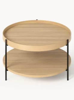 Mesa de centro redonda de madera Renee