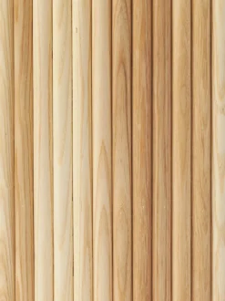 Mesa de centro redonda de madera Nele, con espacio de almacenamiento