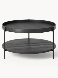 Mesa de centro redonda de madera Renee
