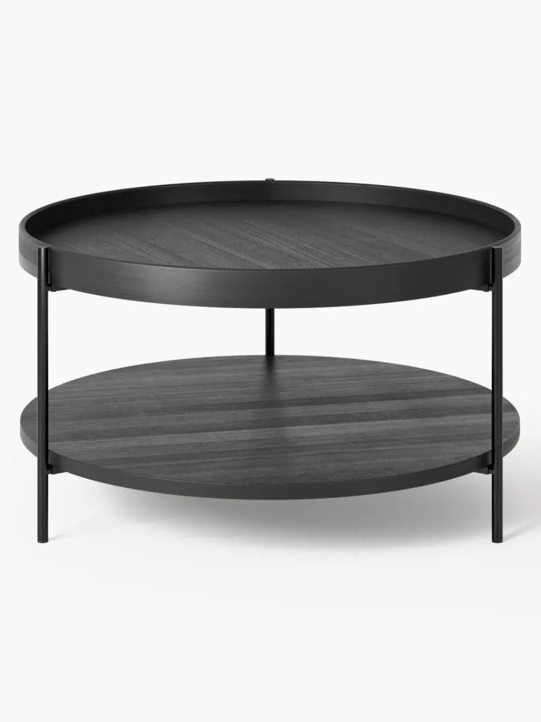 Mesa de centro redonda de madera Renee