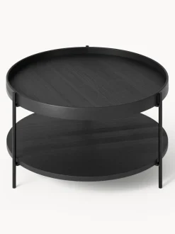 Mesa de centro redonda de madera Renee