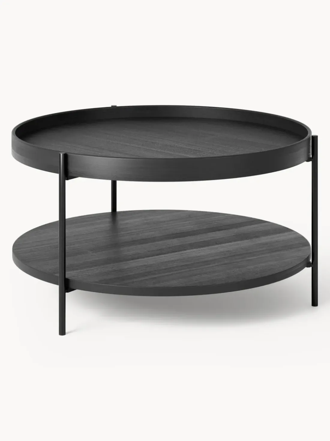 Mesa de centro redonda de madera Renee