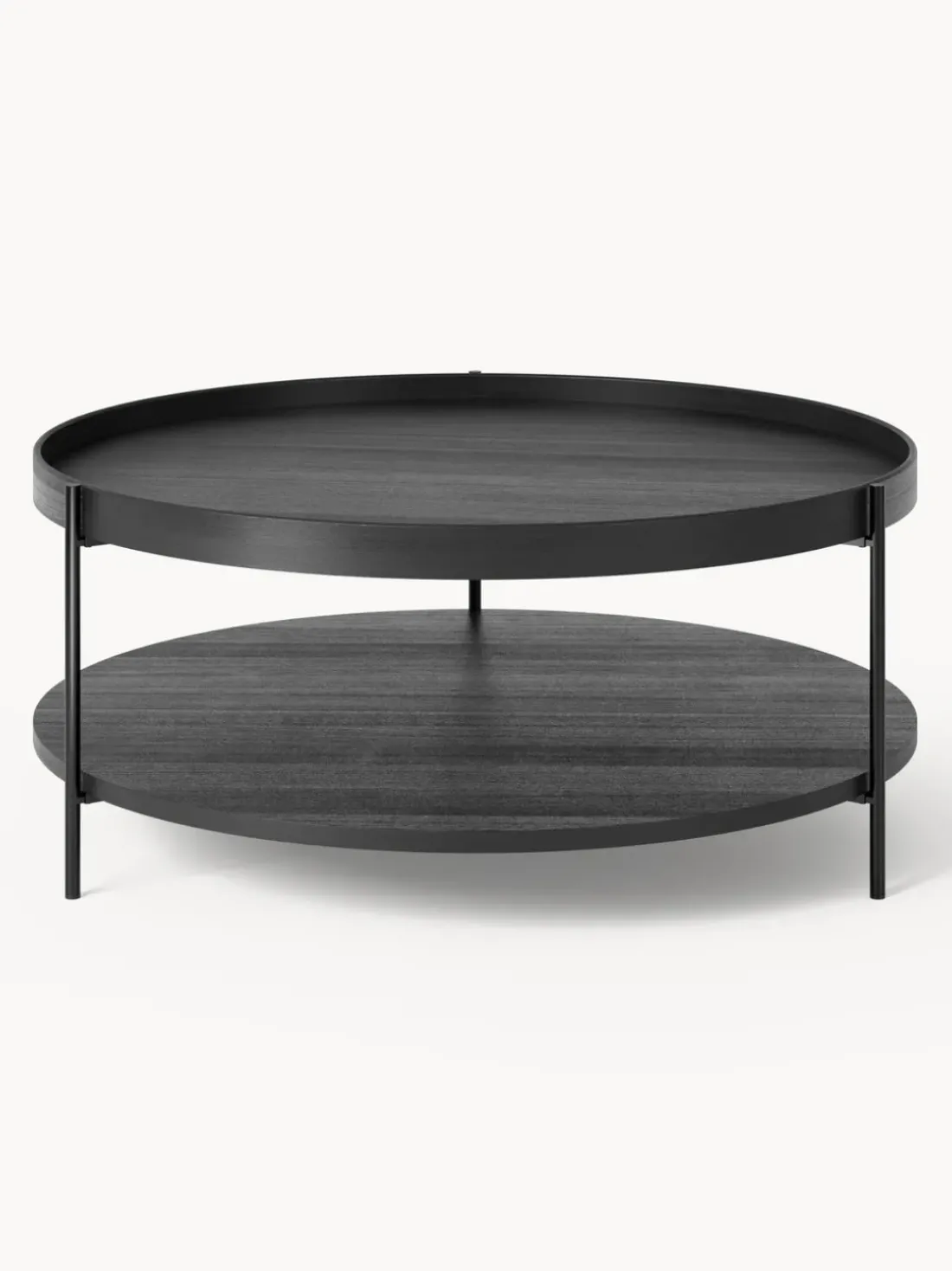 Mesa de centro redonda de madera Renee