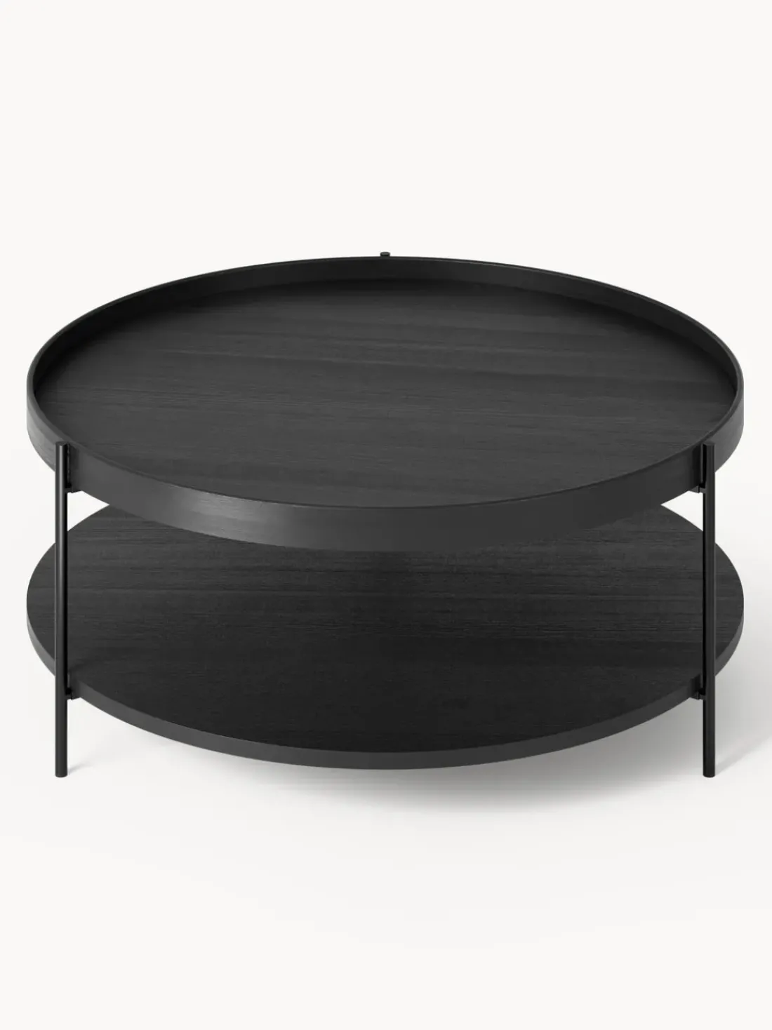 Mesa de centro redonda de madera Renee