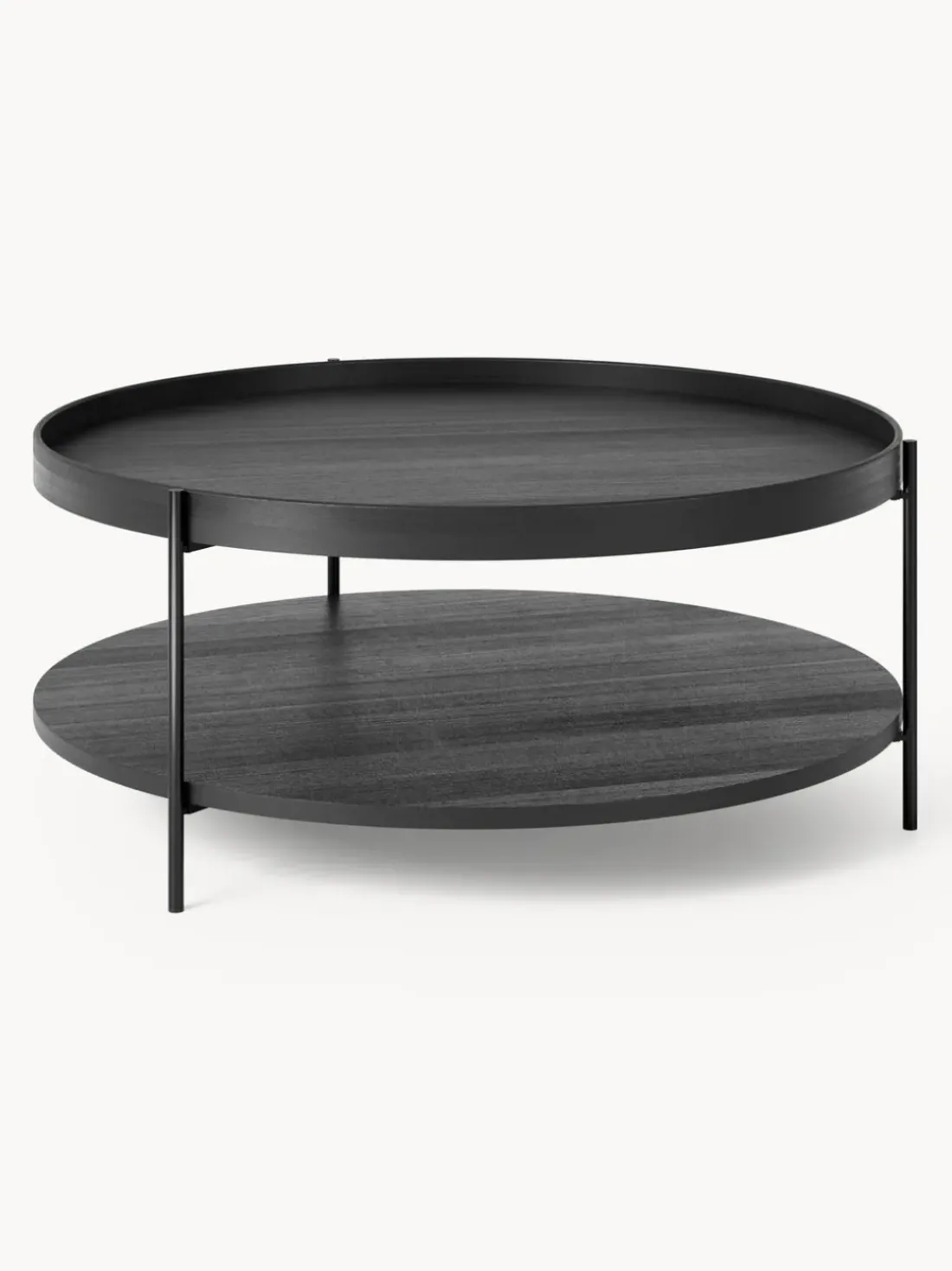 Mesa de centro redonda de madera Renee