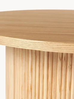 Mesa de centro redonda de madera Nele