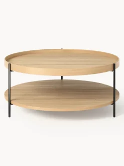 Mesa de centro redonda de madera Renee