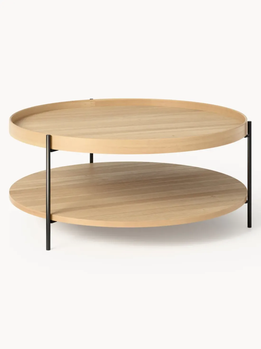Mesa de centro redonda de madera Renee