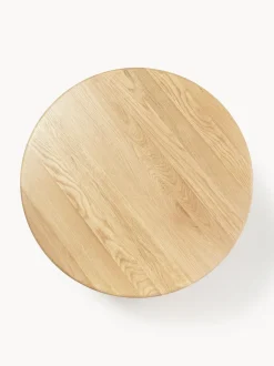 Mesa de centro redonda de madera de roble Didi