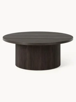 Mesa de centro redonda de madera Nele