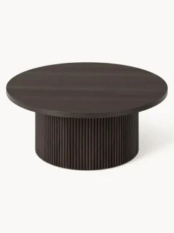 Mesa de centro redonda de madera Nele