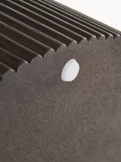 Mesa de centro redonda de madera con espacio de almacenamiento Nele