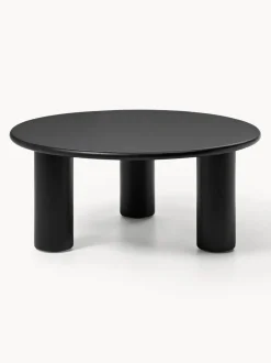 Mesa de centro redonda de madera de roble Didi