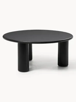Mesa de centro redonda de madera de roble Didi